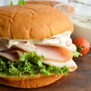 This Turkey Sandwich with Chipotle Ranch Dressing is a flavorful and filling lunch or dinner. And the Homemade Ranch Dressing Spread with Chipotle Peppers is to die for!