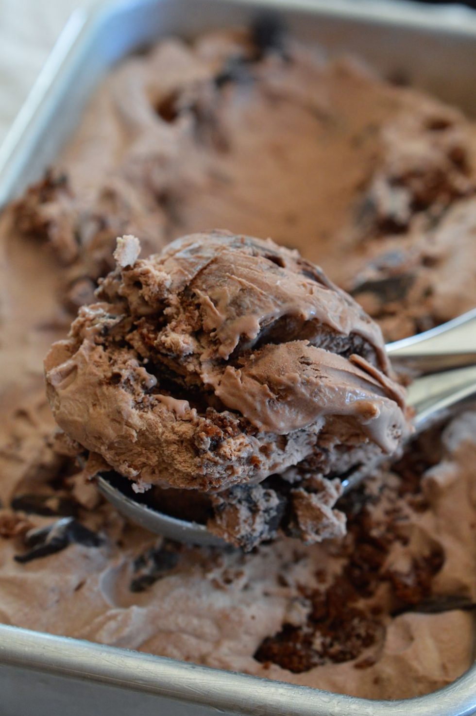 scoop of ice cream in loaf pan