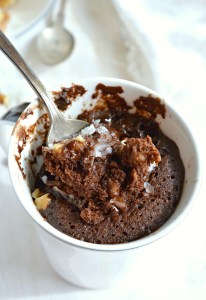 Craving chocolate and need a quick dessert fix? This Egg-Free, Dairy-Free German Chocolate Mug Cake Recipe is the solution! You read that right. No eggs. No dairy. And this vegan chocolate cake is made in 5 minutes!