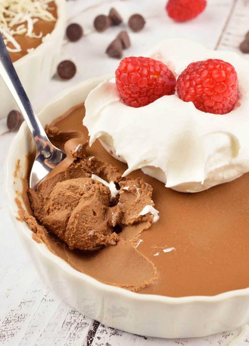 This Coconut Chocolate Pots de Creme Recipe is an elegant yet simple dessert. Perfect for the holidays, Valentine's Day or to satisfy an extreme chocolate craving! Made with just 5 ingredients and minimal effort, this creamy chocolate treat will be a show-stopper!