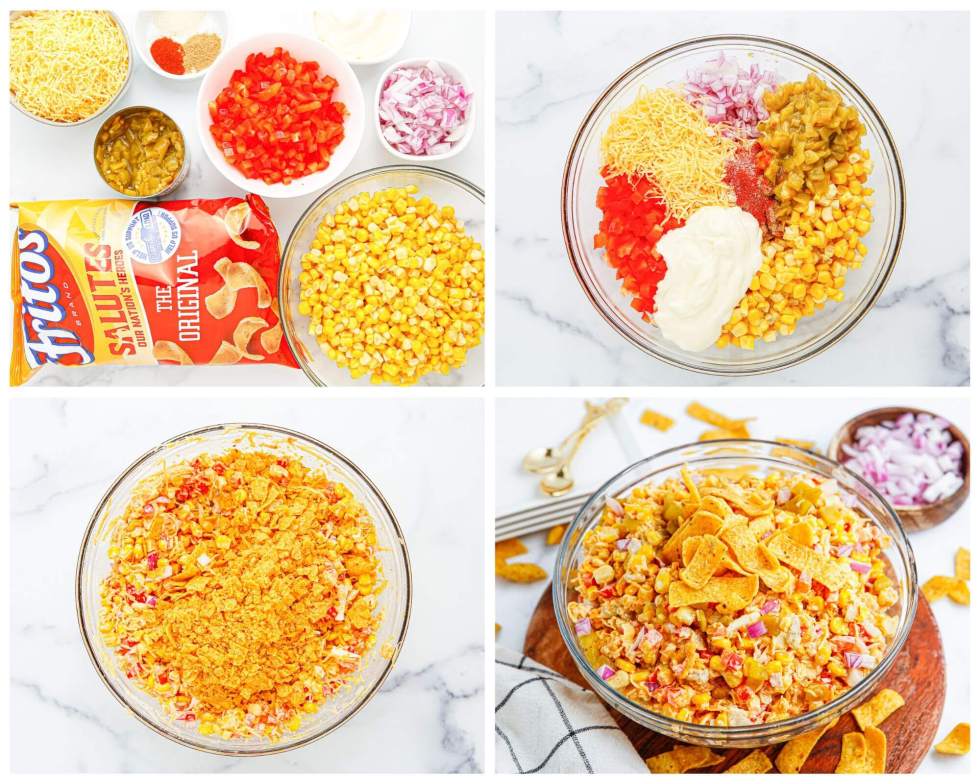 corn salad process