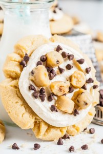 prepared cookie next to milk