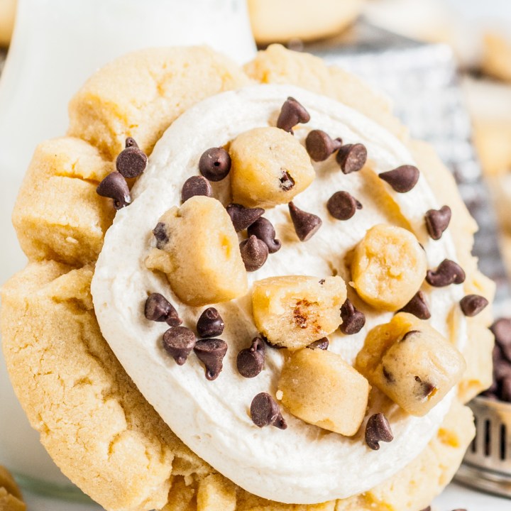 prepared cookie next to milk