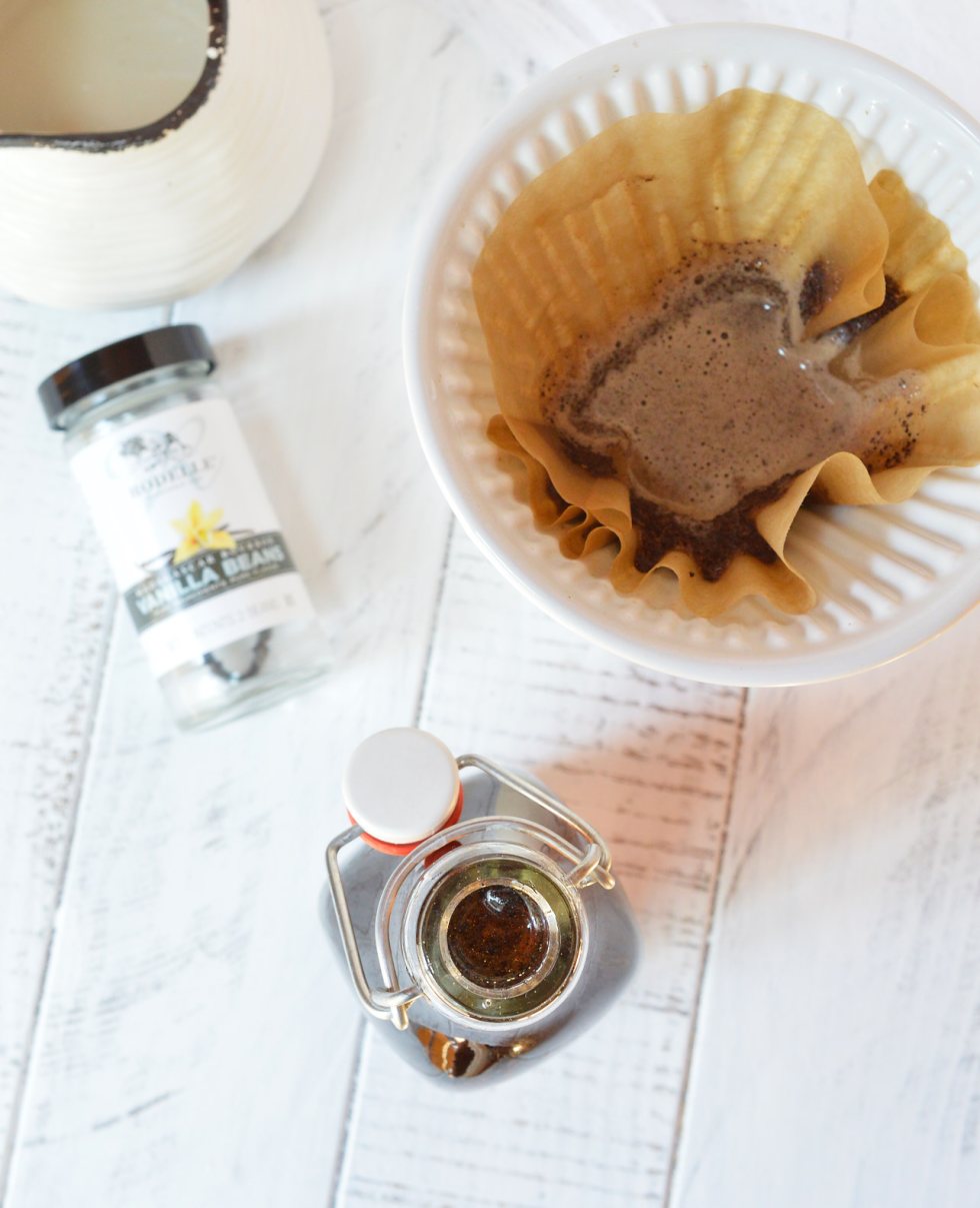 Homemade Vanilla Coffee Syrup is easy to make and will take your morning coffee to the next level! This starts with a simple syrup recipe that is infused with a blast of vanilla bean flavor! Make coffee-house style coffee at home or use this vanilla syrup in tea, desserts or as a topping.