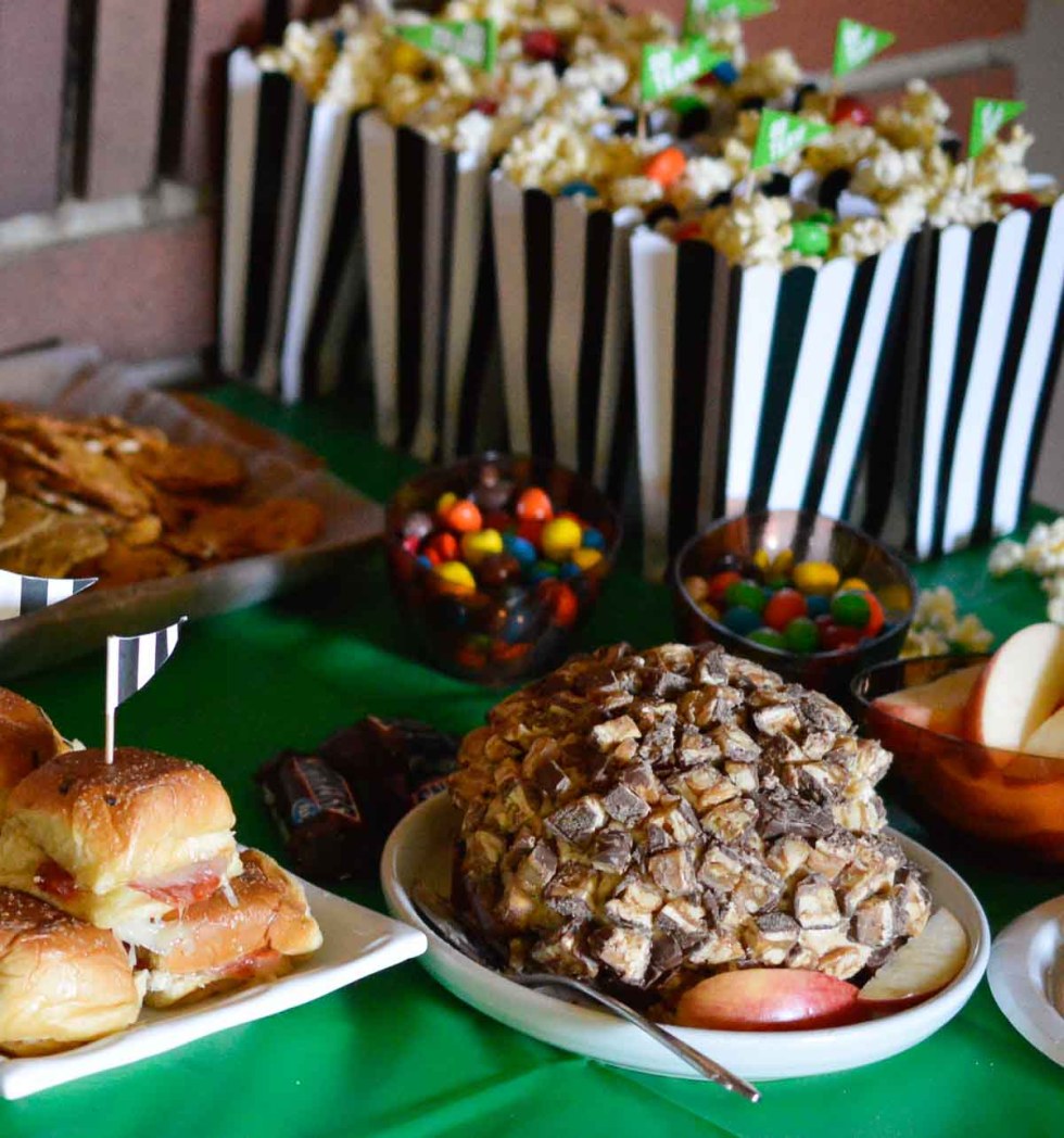 This Sweet Snickers Cheese Ball Recipe is perfect for your game day party! This dessert dip will be a crowd favorite!